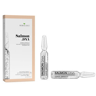 Viales concentrados antiedad con ácido hialurónico de caviar de salmón, Bio Balance, 10 x 2 ml