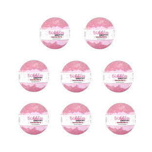 Set van 8 badballen voor kinderen, Vanillebes, Bubbels, 8 x 115 gr
