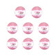Set van 8 badballen voor kinderen, Vanillebes, Bubbels, 8 x 115 gr
