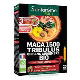 Maca 1500 Tribulus, 20 phials, Santarome