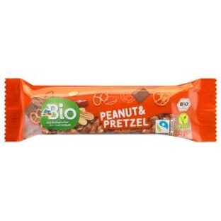 DmBio Peanut bar with ECO pretzels, 35 g