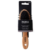 Oval wood and rubber hair brush, 1 piece, Parsa