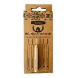 Bamboo interdental brushes with cap, 0.6mm, 6 pieces, Gingia