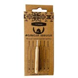 Bamboo interdental brushes with cap, 0.9mm, 6 pieces, Gingia