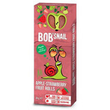 Natural apple and strawberry roll, 30 g, Bob Snail