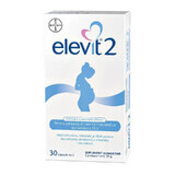 Elevit 2, Multivitamins for Pregnancy - 2nd and 3rd trimester of pregnancy, 30 capsules, Bayer