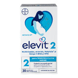 Elevit 2, Multivitamins for Pregnancy - 2nd and 3rd trimester of pregnancy, 30 capsules, Bayer