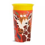 Miracle 360 Wildlove training cup, +12 months, Giraffe, 266 ml, Munchkin