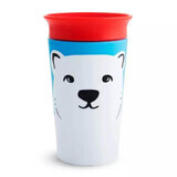 Miracle 360 Wildlove training cup, +12 months, Polar Bear, 266 ml, Munchkin