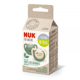 M3 Nature silicone soother, 18-36 months, 2 pieces, Green, Nuk