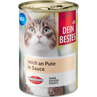 Dein Bestes Wet turkey cat food, 415 g