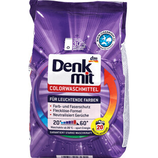 Denkmit Detergent pudră rufe colorate 20sp, 1,35 Kg