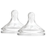 Silicone wide neck teats for premature babies Options Plus, 2 pieces, Dr Browns