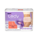Lady Pants absorbent panties for women, L, 10 pieces, Breasts