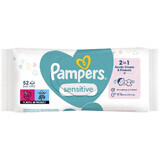 Sensitive wet wipes, 52 pieces, Pampers