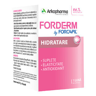 Forderm Hydratant de Forcapil, 60 gélules, Arkopharma