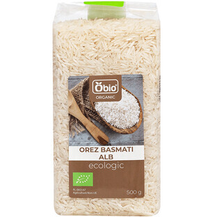 Riz basmati blanc biologique, 500 g, Obio
