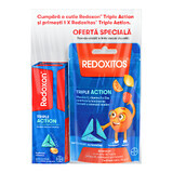 Confezione Redoxon Tripla Azione Vitamina C, D e Zinco, 10 compresse + Gelatine Vitamina C 30 mg Redoxitos Tripla Azione, 25 pezzi, Bayer