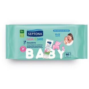 Salviette per bambini sensibili, 60 pezzi, Septona