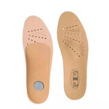 Orthopedic leather heel pads for longitudinal and transverse arch support, Size 35, Antar
