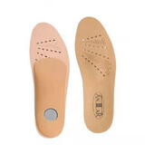 Orthopedic leather heel pads for longitudinal and transverse arch support, Size 44, Antar