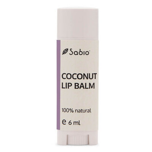 Balsamo labbra al cocco, 6 ml, Sabio