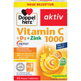 Vitamina C 1000 mg + D3 + Zinc, 30 comprimate, Doppelherz