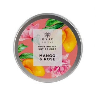 Body Butter, Mango &amp; Rose, 185ml, Mysu