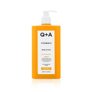 Crema corporal con vitamina C, 250 ml, Q+A