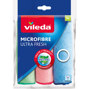 Vileda Ultrafresh panni in microfibra, 3 pz.