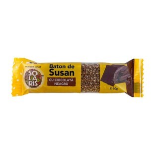 Pure chocolade sesamreep, 30 g, Solaris