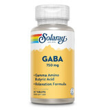 Gaba 750mg Solaray, 60 comprimidos, Secom
