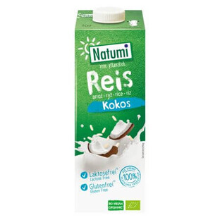 Bebida Ecológica de Arroz con Coco, 1L, Natumi