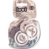 Lovi Ciuccio in silicone Dynamic Botanic per bambine 6 mesi +, 2 pz.