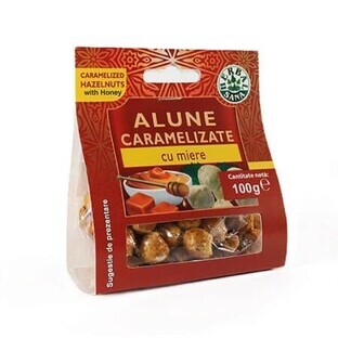 Cacahuètes caramélisées au miel, 100 g, Herbal Sana