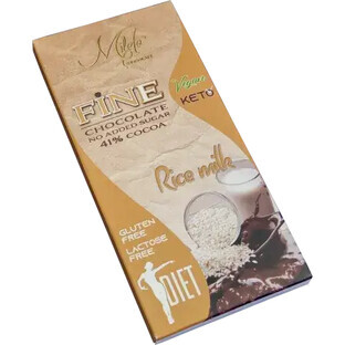 Dark chocolate without sugar, 80 g, Milete