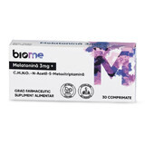 Melatonin, 3 mg+, 30 tablets, Biome