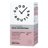 Supplement ter ondersteuning van de groei van kracht, hydratatie en elasticiteit van het haar Hair Nutrition Good Routine, 30 vegetarische capsules, Secom