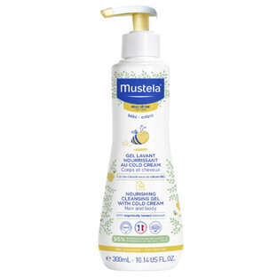 Nourishing cleansing gel with Cold Cream, 300 ml, Mustela