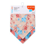 Cotton scarf bib, 2 pieces, Jungle, Babyono