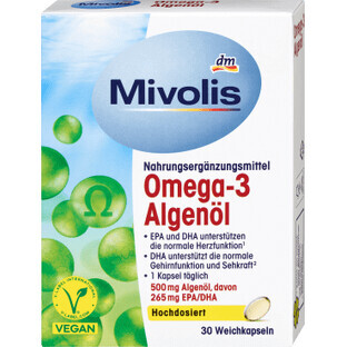 Mivolis Omega - 3 Algenöl, 30 Stück