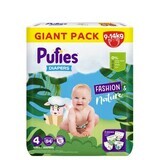 Fashion &amp; Nature luiers, nr. 4, 9-14 kg, 84 stuks, Pufies