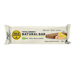 Baton proteic Bio Natural Bar Lamaie-Caju, 35 g, Gold Nutrition