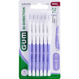 Bi-Direction interdental brushes, 0,6 mm, 6 pieces, Sunstar Gum
