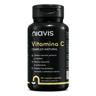Vitamina C Extracto Natural, 60 cápsulas, Niavis