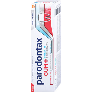 Parodontax Toothpaste Gum+ Breath &amp; Sensitivity Whitening, 108 g