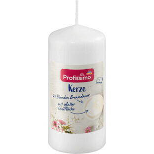 Profissimo Vela decorativa blanca, 1 ud.