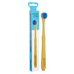 Brosse en bambou pour nettoyer la langue bleue, 1 pièce, Nordics