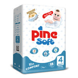 PINE Maxi pañales 7-14 kg talla 4 x 26 unidades