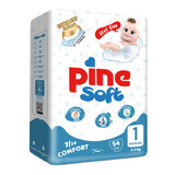 PINE Pañales para recién nacidos 2-5 kg talla 1 x 54 unidades
